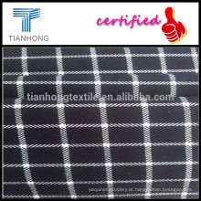 Verificações de quente-venda personalizadas impressão algodão/Spandex misturaram de tecidos para as saias das mulheres
